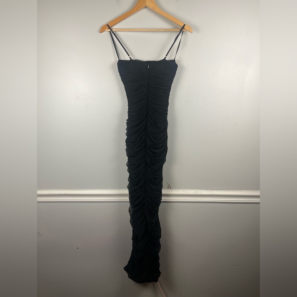 House of CB Black Fornarina Mesh Organza Dress Size extra small - Picture 8 of 9